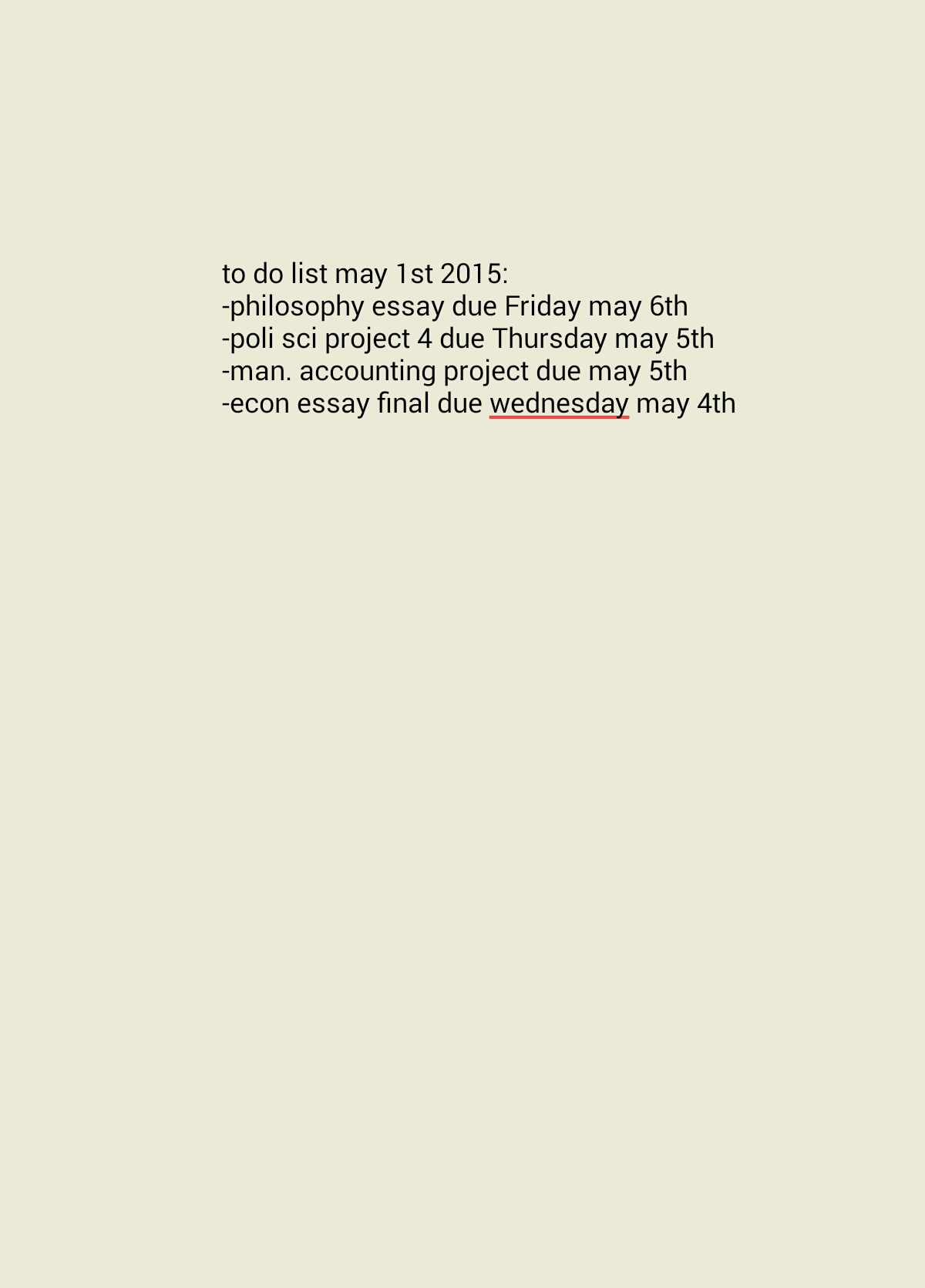 to do