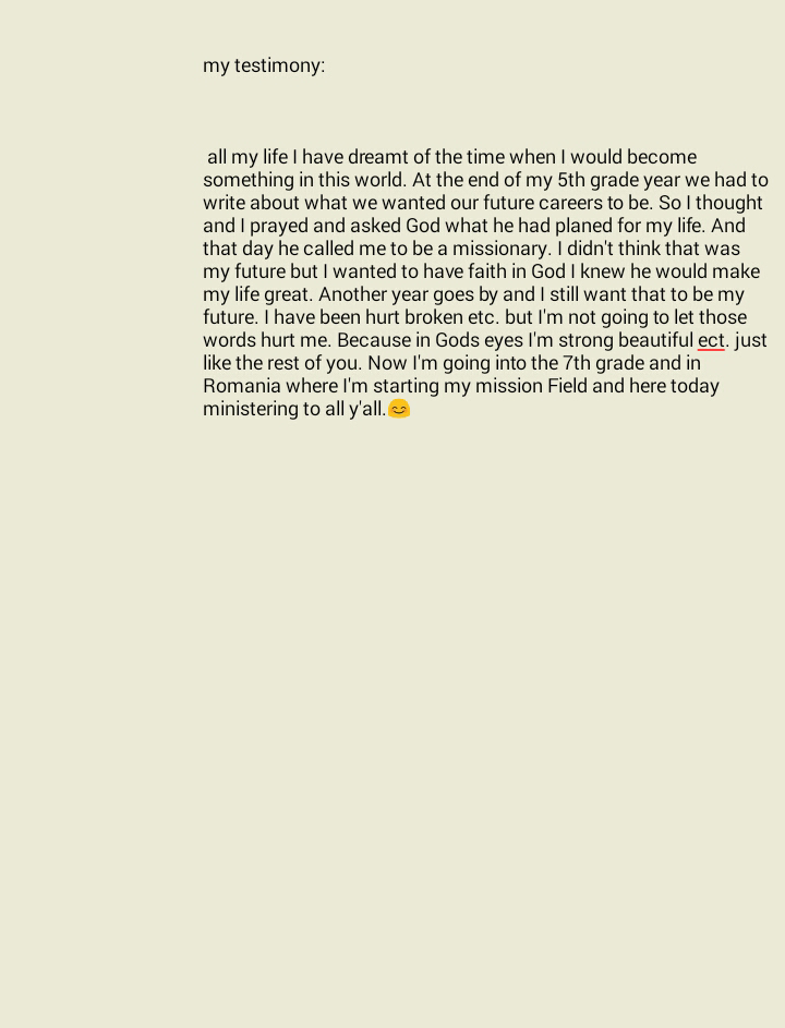 testimony: Romania