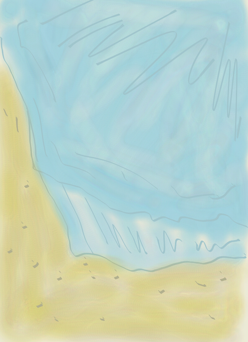 iceberg on desert