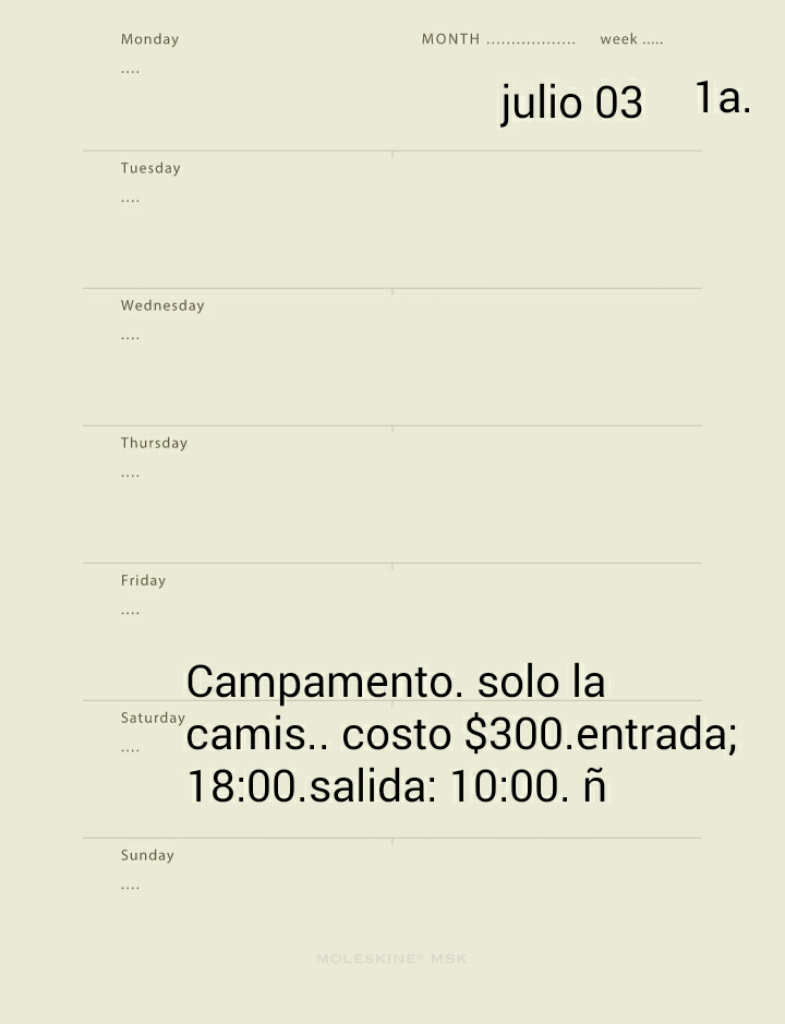 campamento.