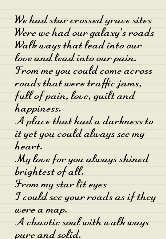 Stars in my words