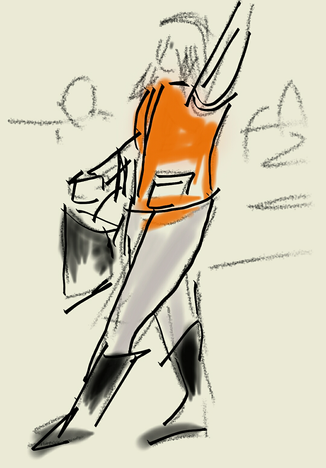 Girl with the orange vest