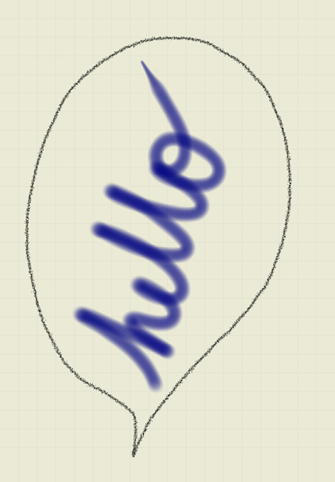 hello chat bubble
