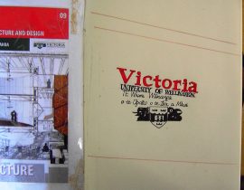 My drawing of Vicotira University Sign