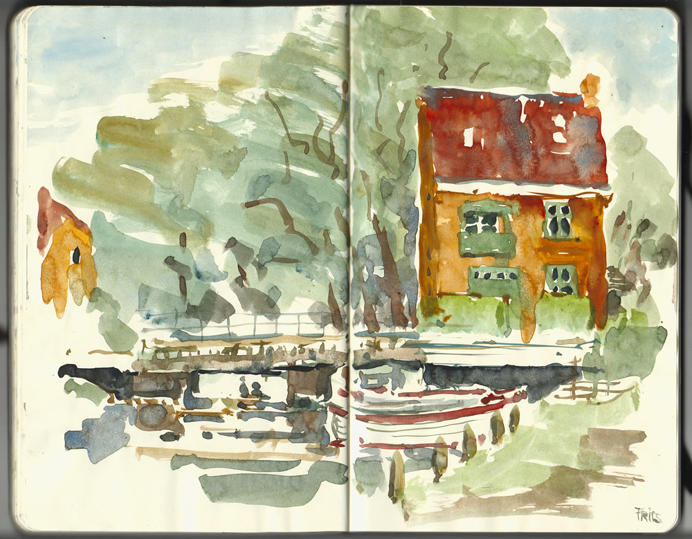 Sketch from a hike – Denmark