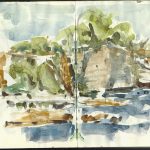 Stevns Klint – Denmark watercolor sketches