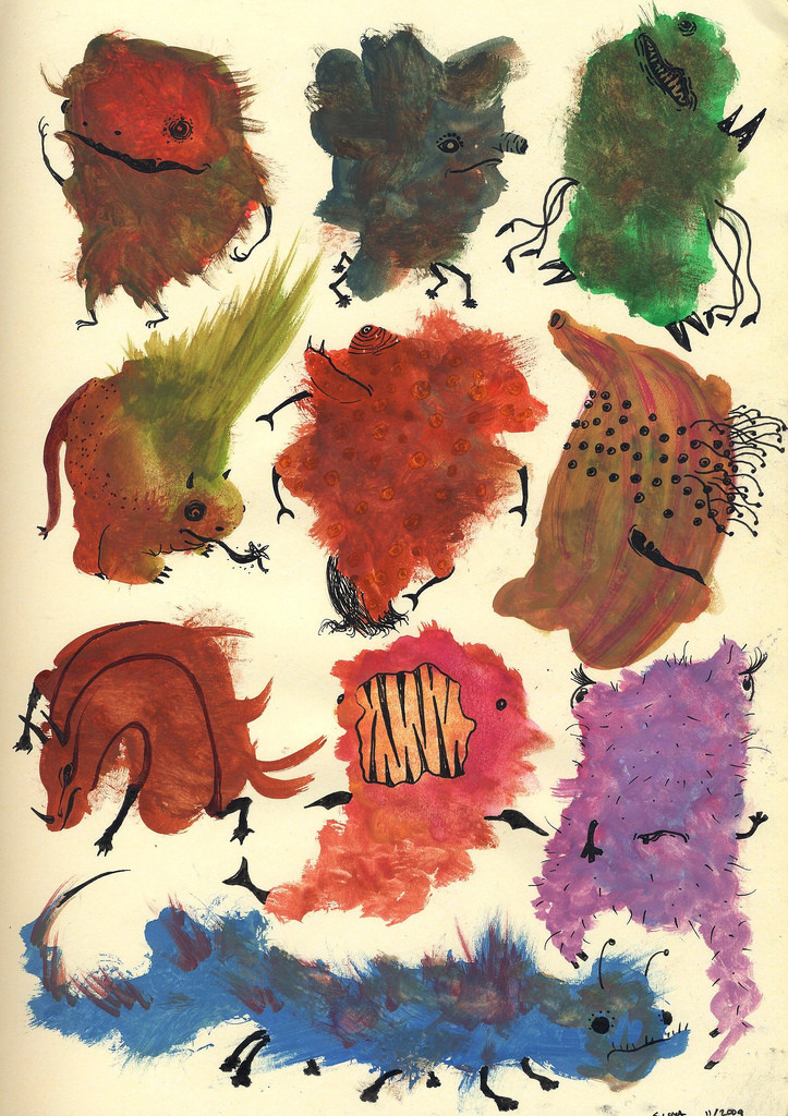 ten splotch monsters for anders