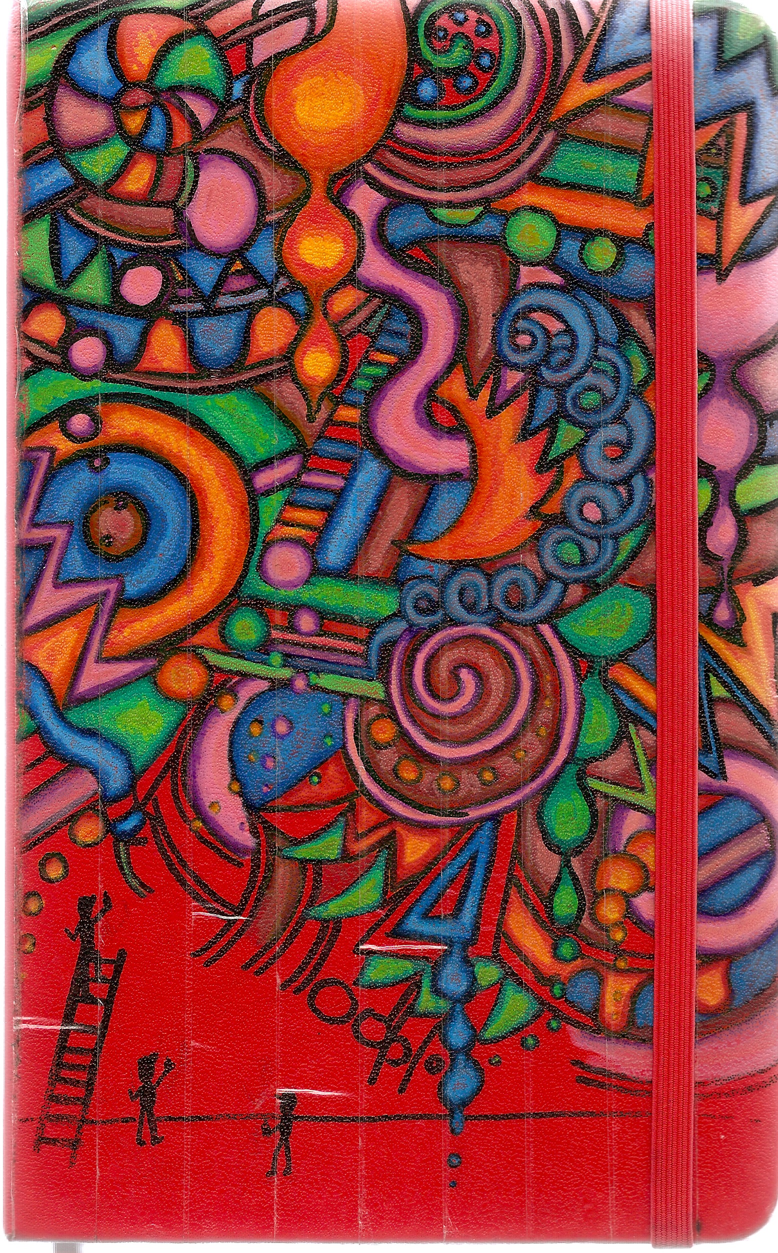 Graffiti on red Moleskine