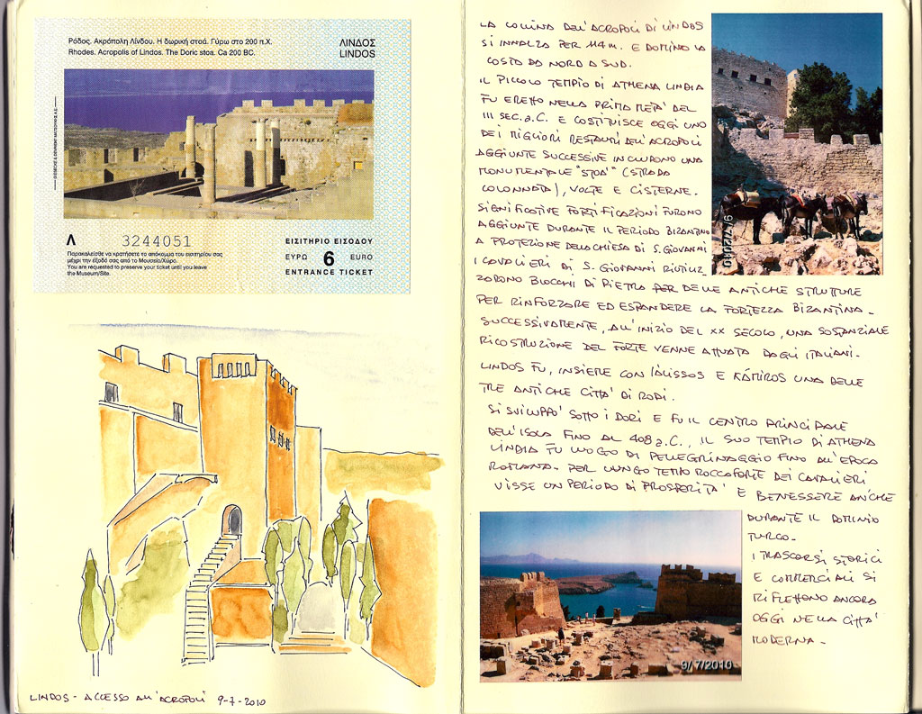 Acropoli di Lindos – Isola di Rodi (Grecia)
