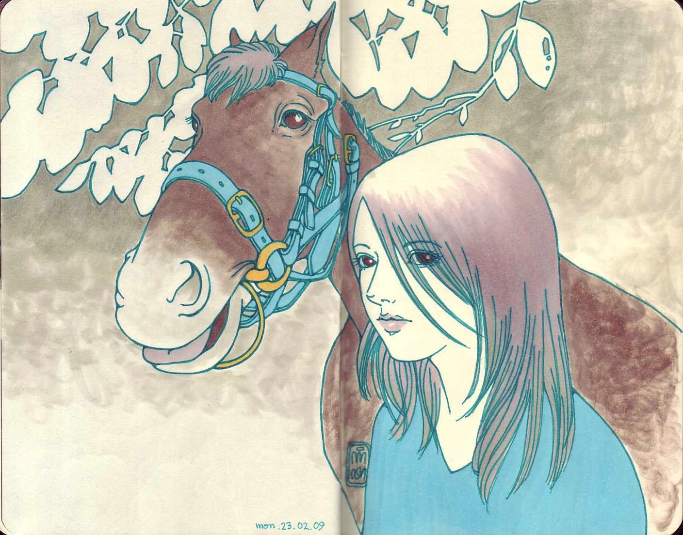 girl with horse