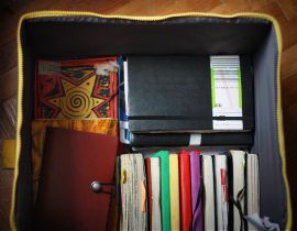 ikea box with my moleskines