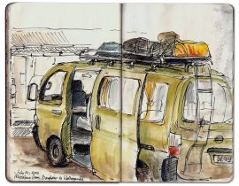 Microbus to Kathmandu