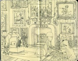 A lion in the drawing room