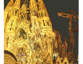 Barcelona- Sagrada Família painted