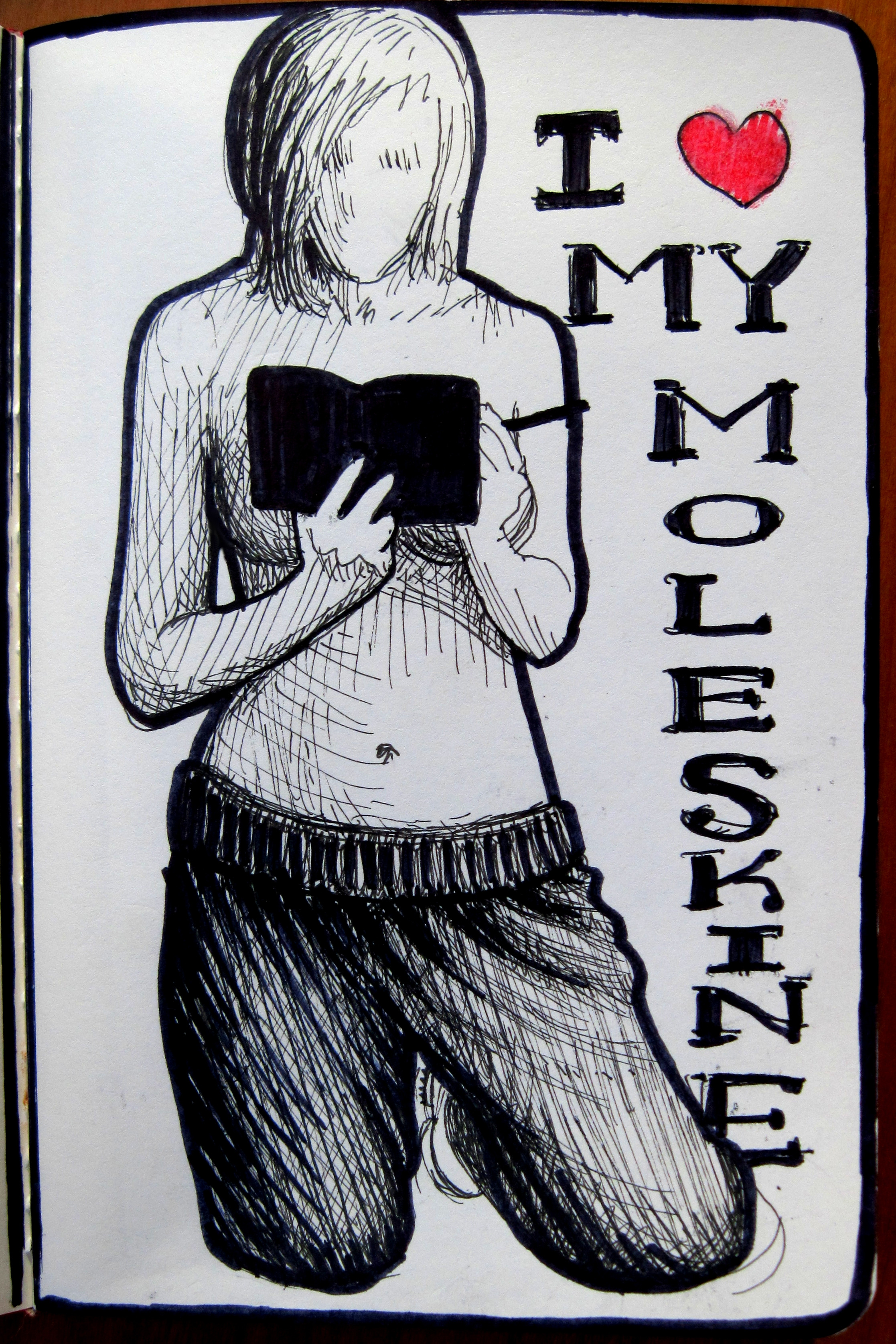 I <3 My Moleskine (A Self-Portrait)