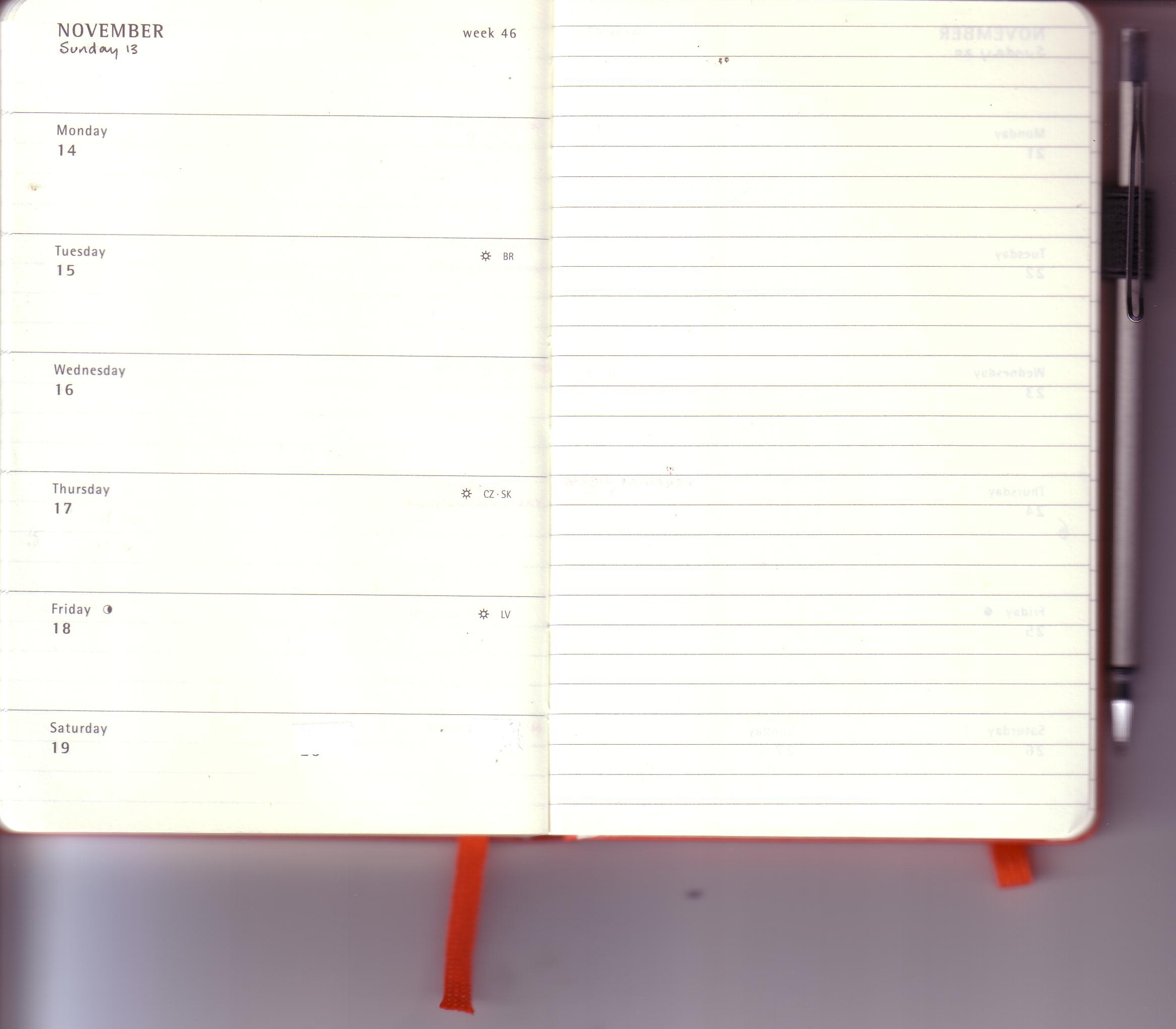 Moleskine diary deals hacks