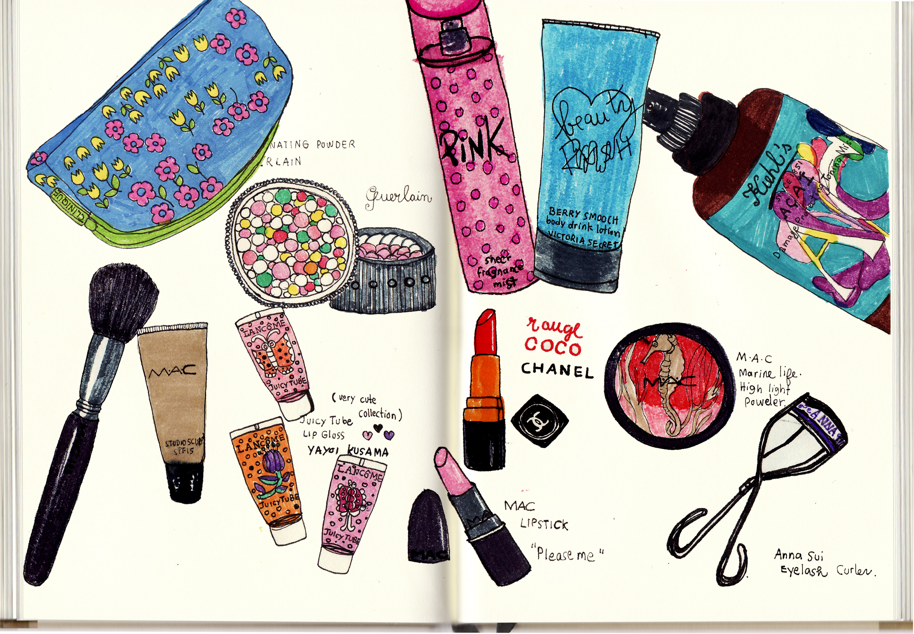 My cosmetics selection