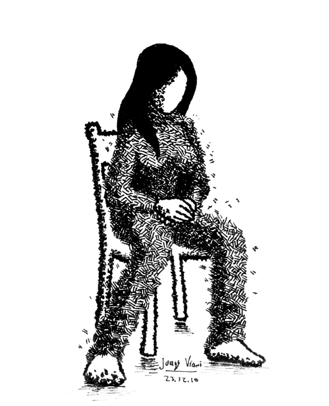 Woman in a chair