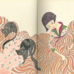 KOREAN GIRL WITH CATS