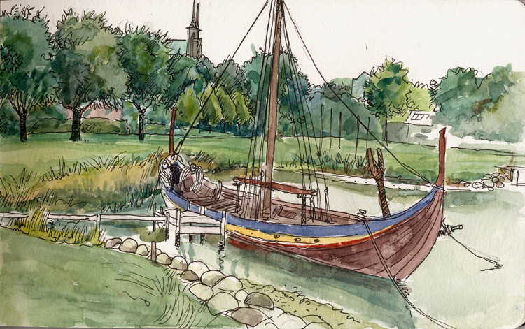 Viking ship in Roskilde