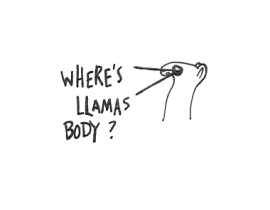 Where’s llamas body?
