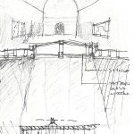 Frank Lloyd Wright residence play room sketch