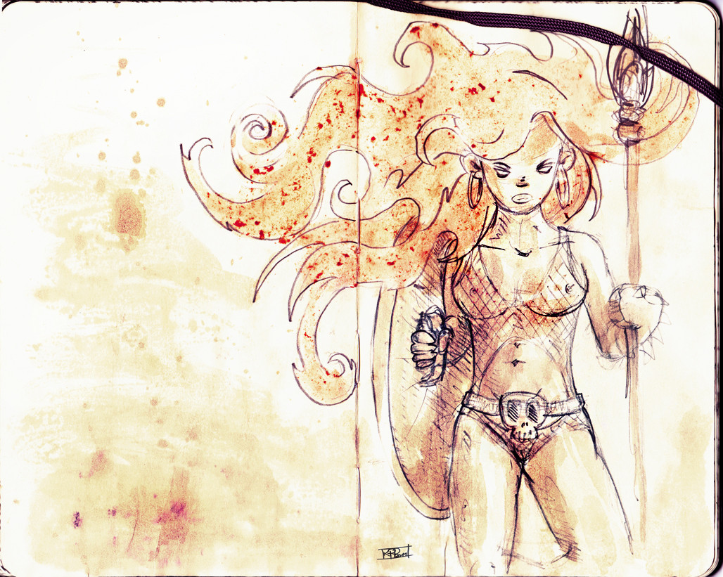 hot cof’ break with red sonja