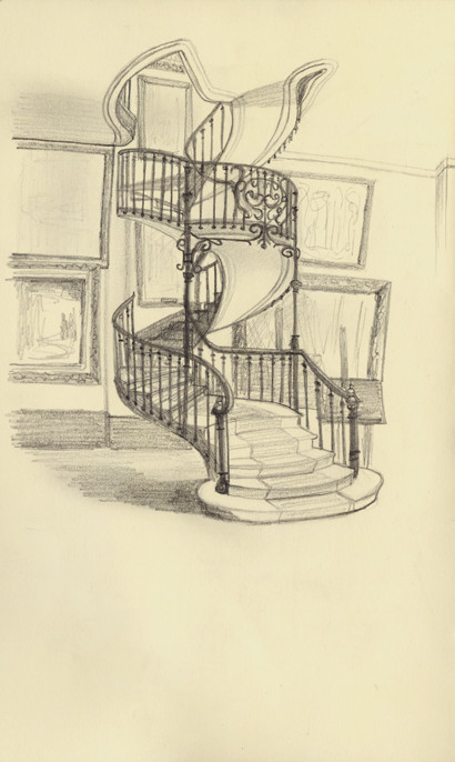 L’escalier du musée Gustave Moreau