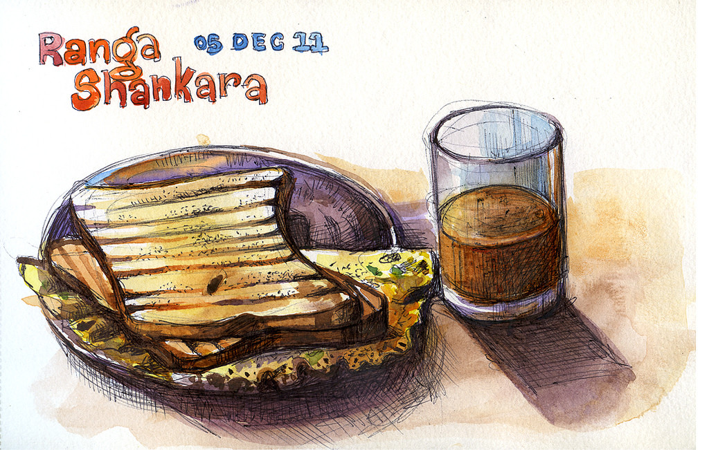 Breakfast at Ranga Shankara – Bangalore, india