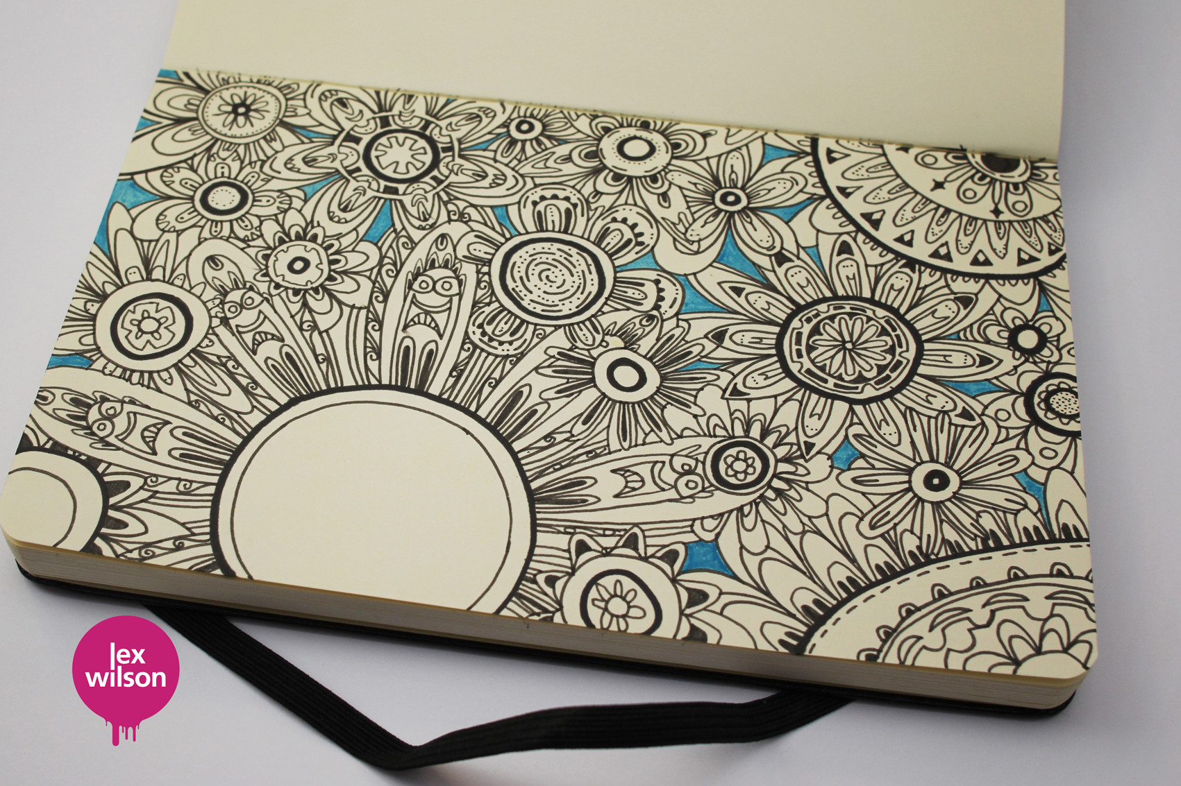 Moleskine illustration: Floral.