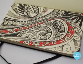 Moleskine illustration: The cosmos.