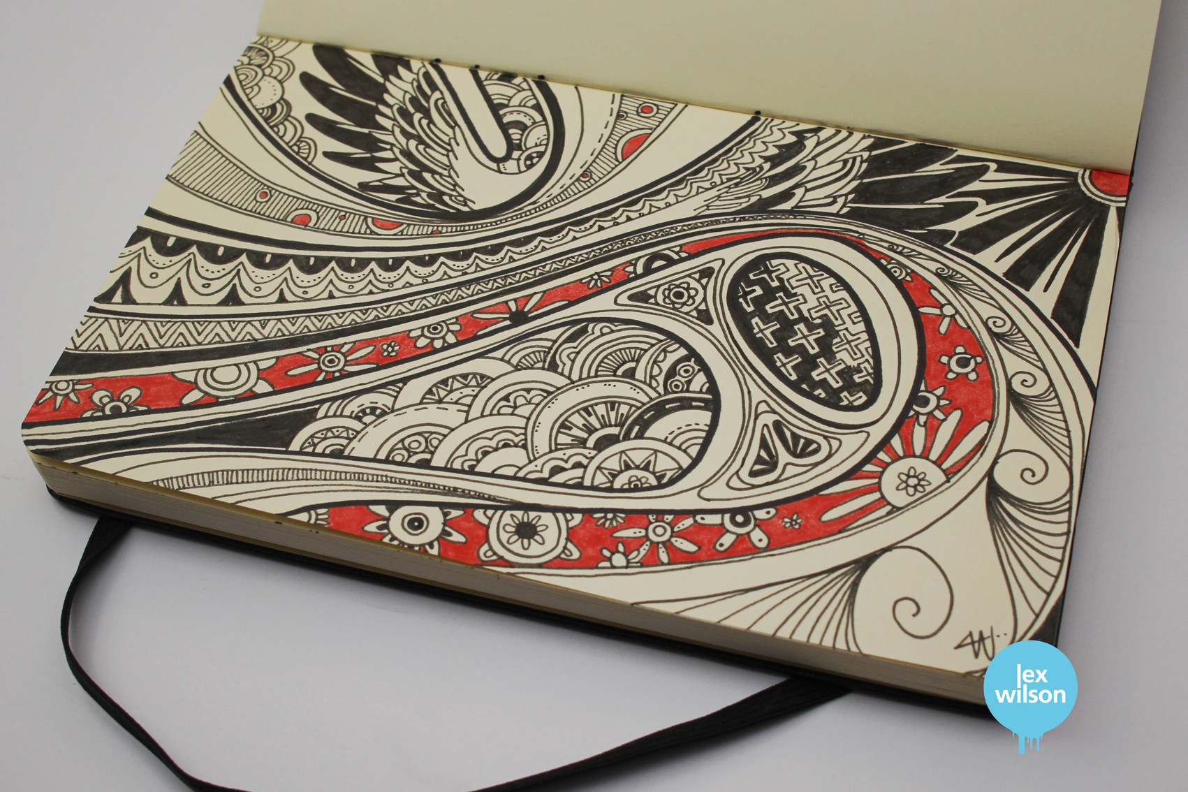 Moleskine illustration: The cosmos.