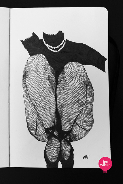 Moleskine illustration: Fishnet