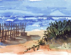 Beach fence