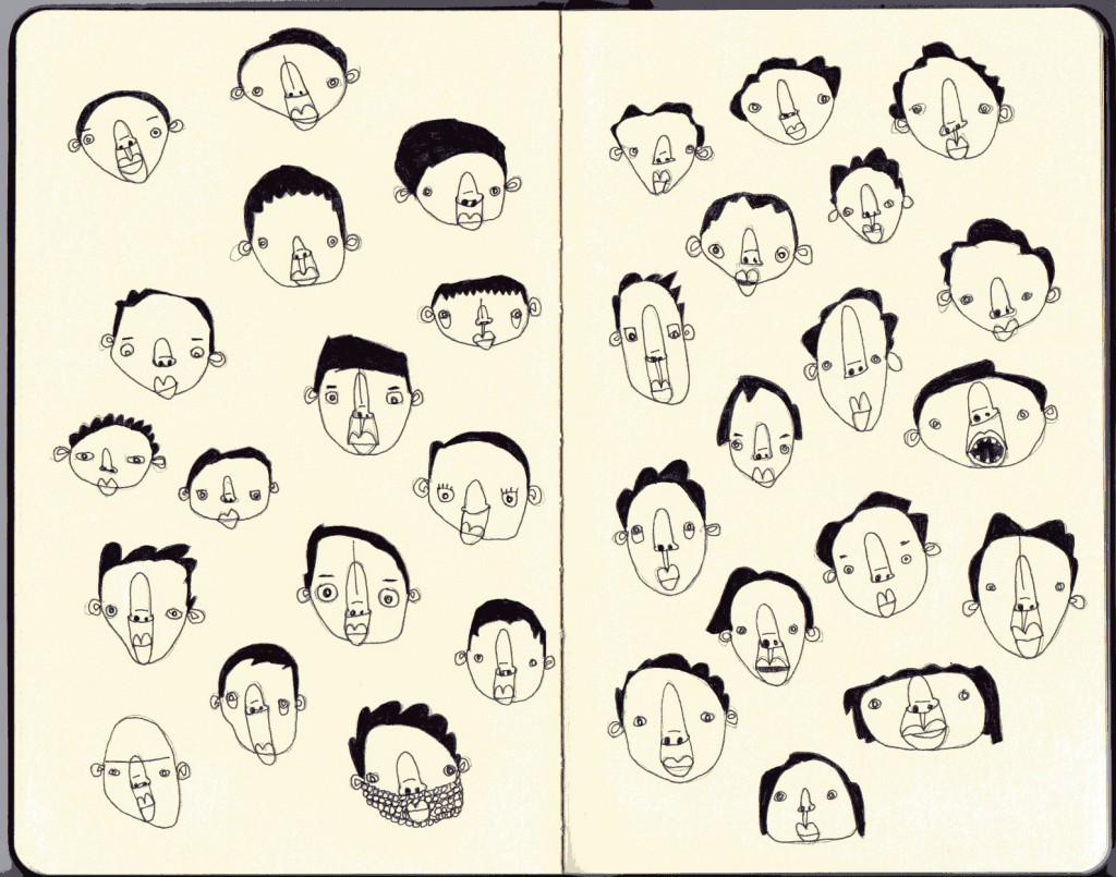 Faces, lots and lots of faces
