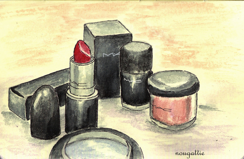 Mac cosmetics illustration