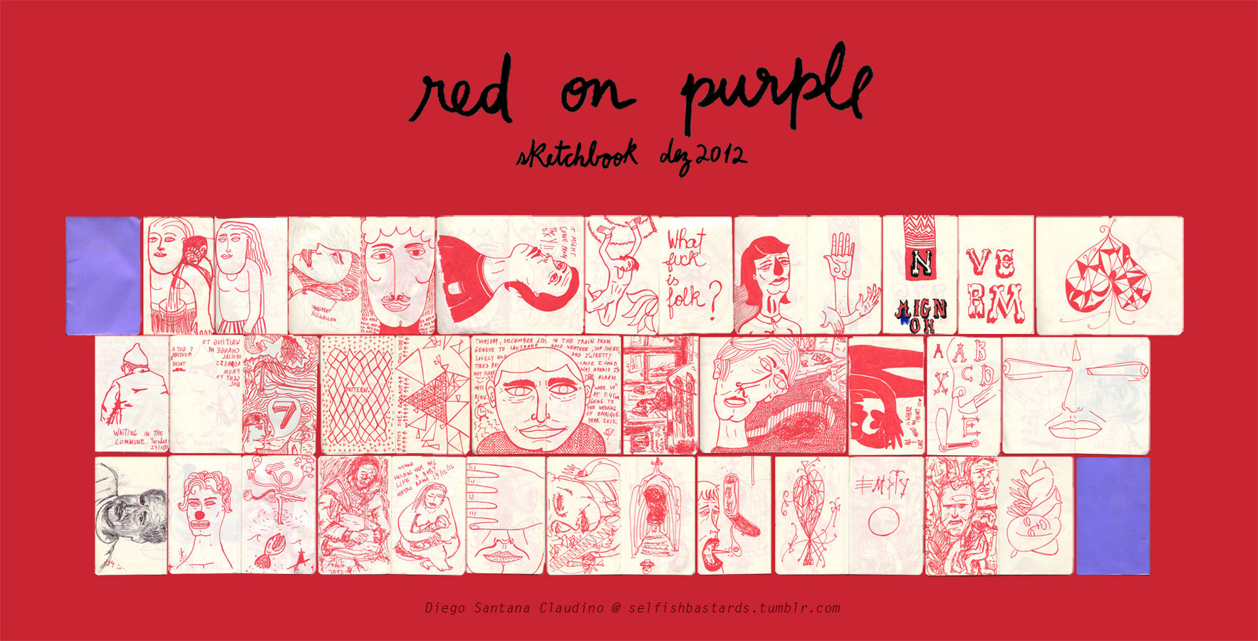 Red on Purple