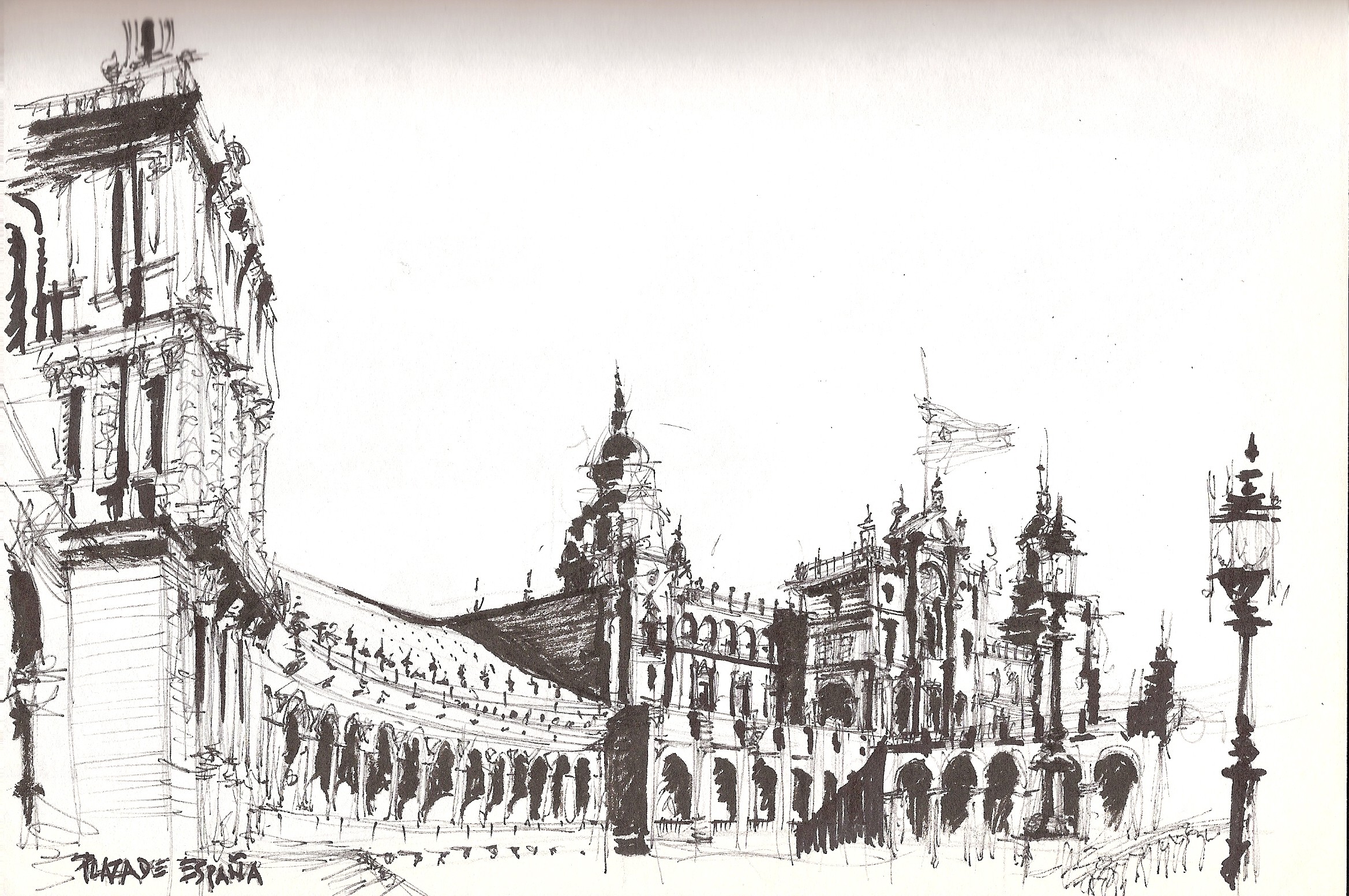 Sevilla, Plaza de España.