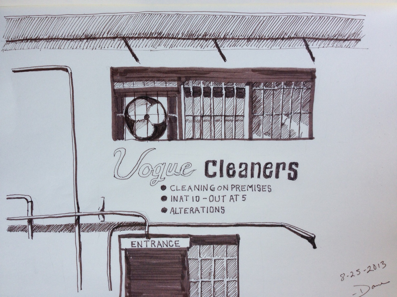 Vogue Cleaners circa 1960s – San Carlos, CA