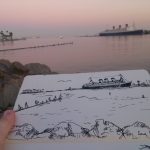 Long Beach Sketch+Photo