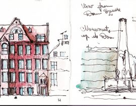 Amsterdam urban sketching