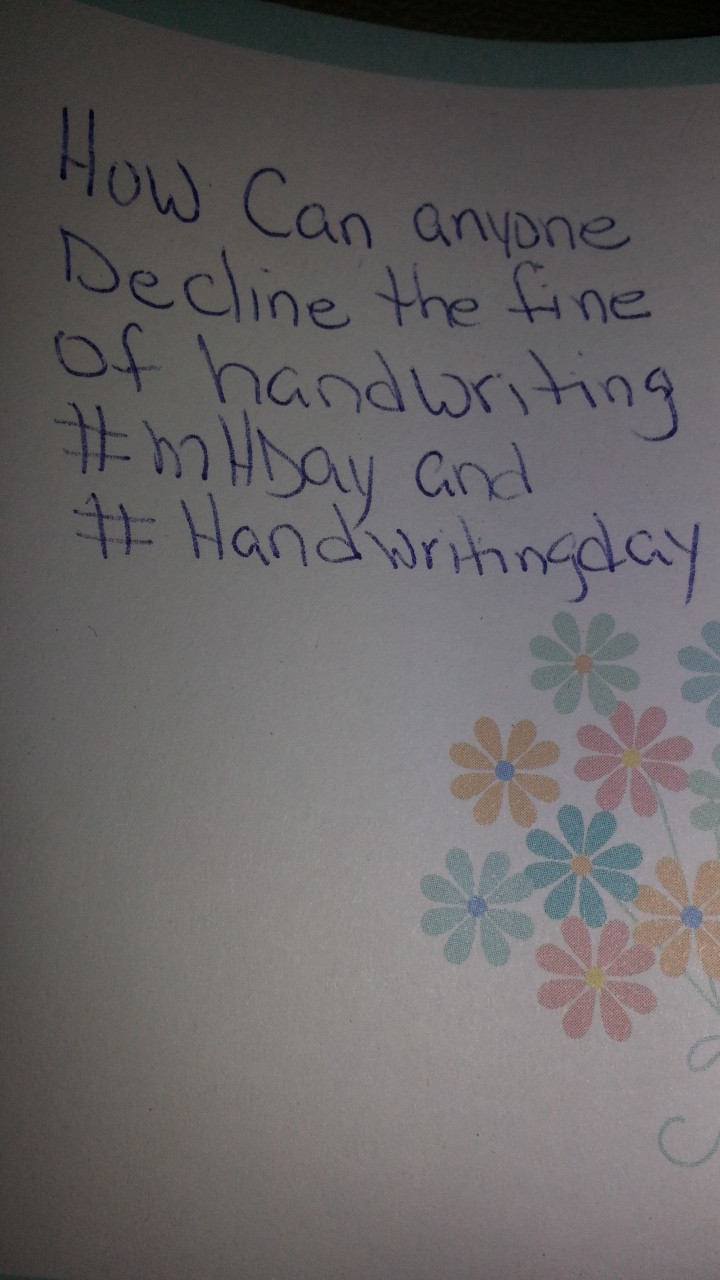 national handwriting day