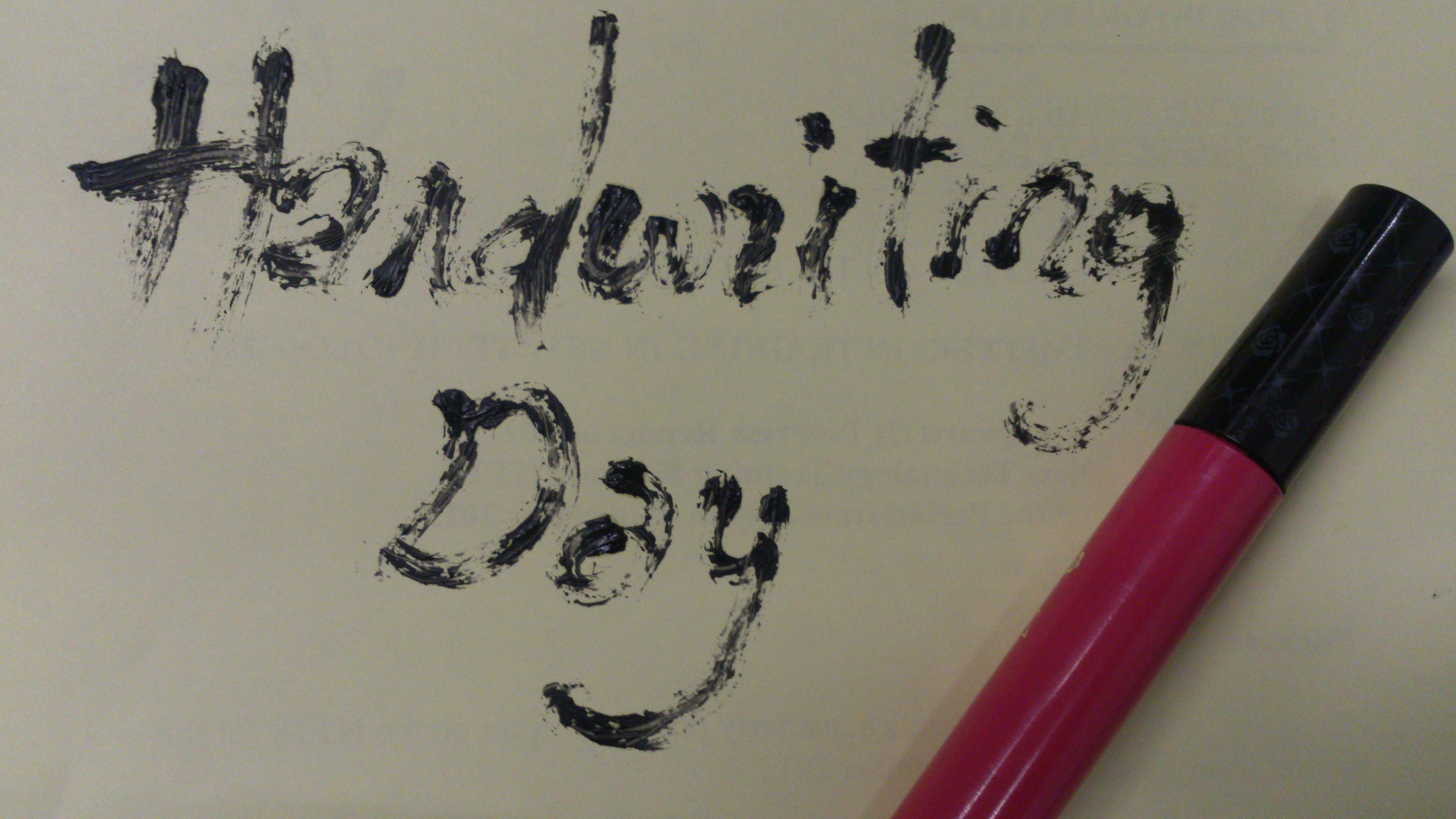 Handwriting Day: Mascara