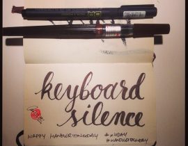 Handwritingday: Keyboard Silence