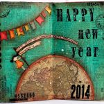 Art journal page: Happy New Year