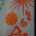 MOLESKINE ORANGE DOODLES