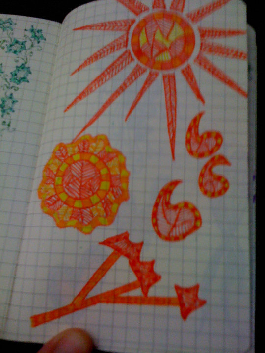 MOLESKINE ORANGE DOODLES