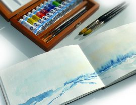 MOLESKINE WATERCOLOUR NOTEBOOK+ WATERCOLOUR VAN GOGH,  ROYAL TALENS