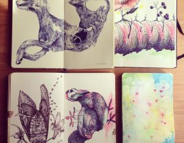 my drawing on moleskine