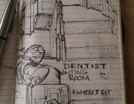 #WhereISit dentist waiting room